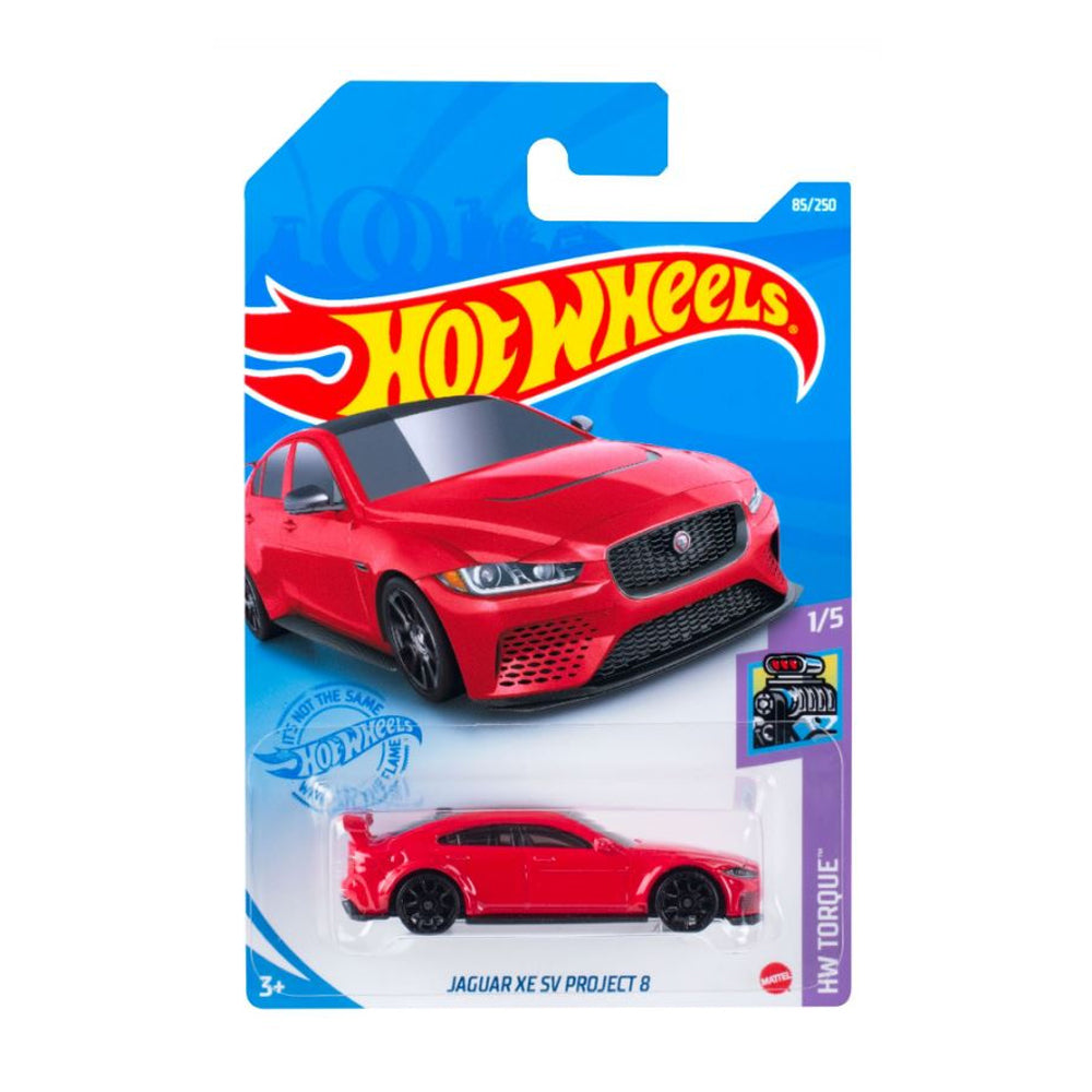 Hot Wheels 2021: Jaguar XE SV Project 7 - HW Torque 1/5 Long Card 85/250