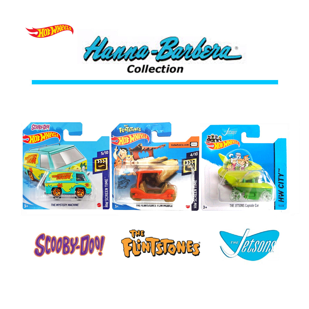 Hot Wheels: Hanna-Barbera Collection - Scooby Doo, The Flintstones, The Jetsons Vehicles