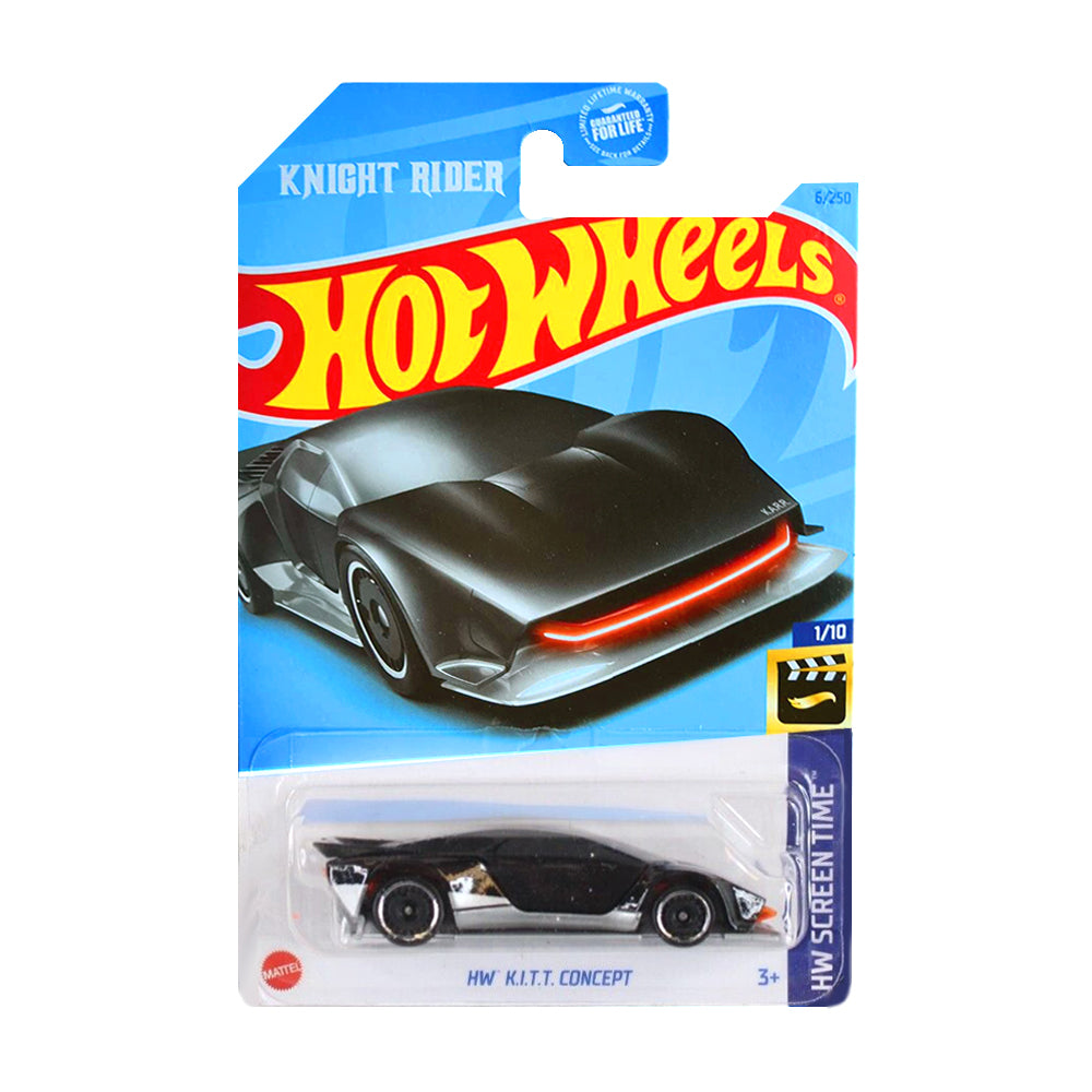 Hot Wheels 2022: Knight Rider HW K.I.T.T. Concept (K.A.R.R.) - 1/10 HW Screen Time Long Card 6/250
