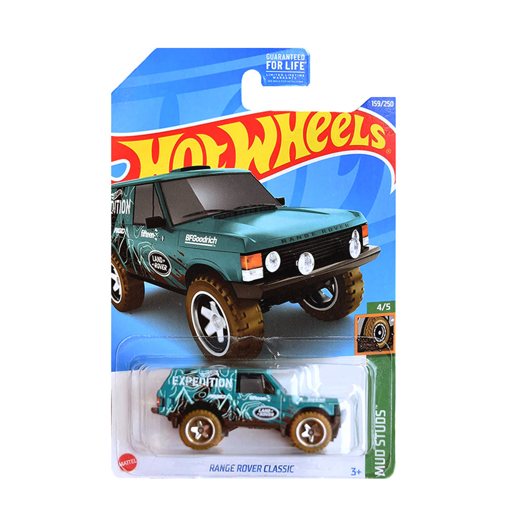 Hot Wheels 2022: Range Rover Classic - Mud Studs 4/5 Long Card 159/250