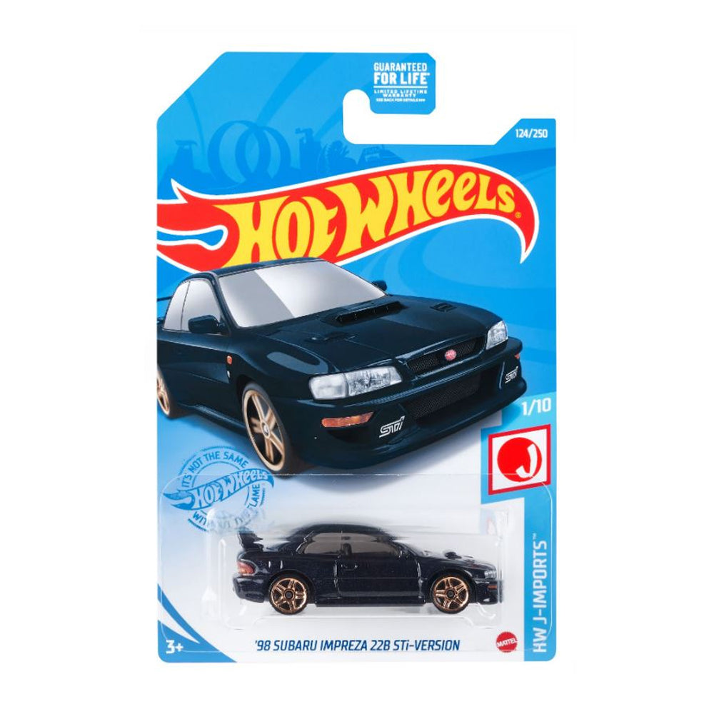 Hot Wheels 2021: '98 Subaru Impreza 22B STi-Version - HW J-Imports 1/10 Long Card 124/250