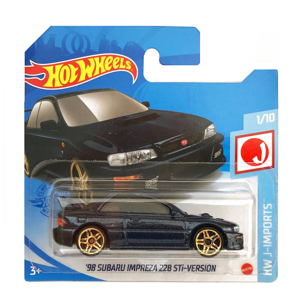Hot Wheels 2021: '98 Subaru Impreza 22B STi-Version - HW J-Imports 1/10 Short Card 124/250
