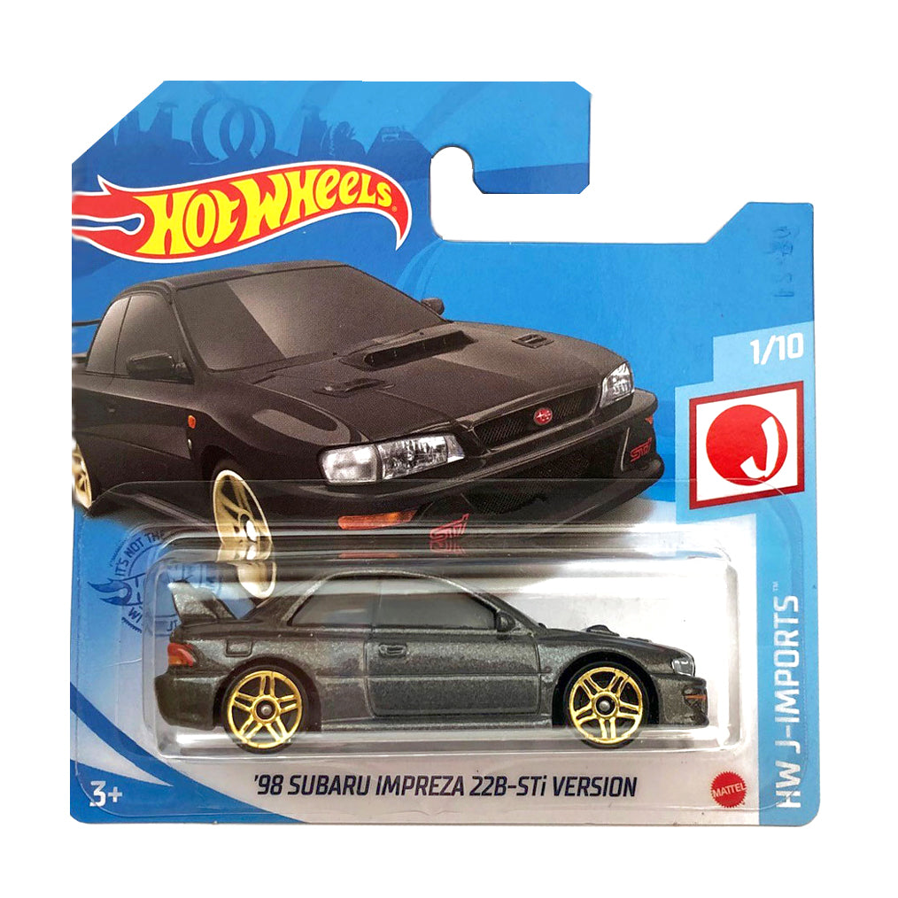 Hot Wheels 2021: '98 Subaru Impreza 22B STi-Version - HW J-Imports 1/10 Short Card 124/250