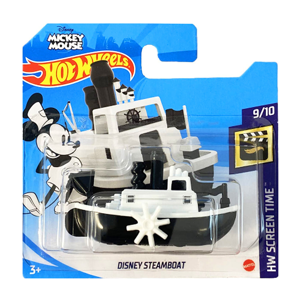 Hot Wheels 2021: Mikey Mouse Disney Steamboat - HW Screen Time 9/10 Short Card 193/250