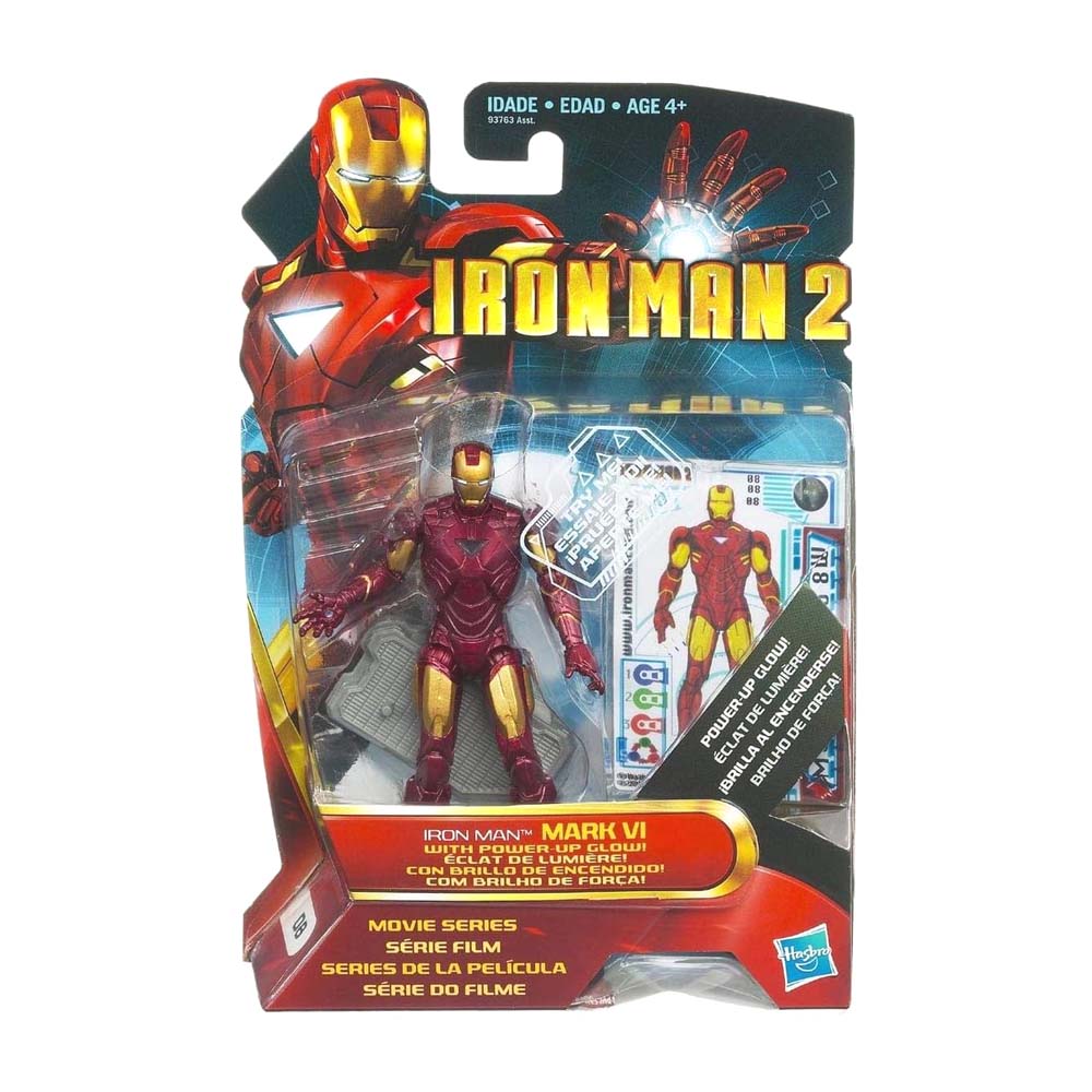 Iron Man 2 Movie Series - Iron Man Mark VI With Power Up Glow [DAMAGED PACKAGING]