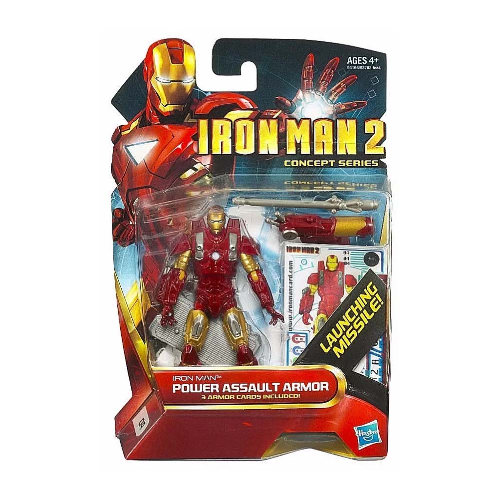Iron Man 2 Movie Concept Series - Iron Man Power Assault Armor [DAMAGED PACKAGING]