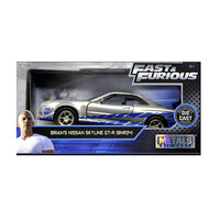 Load image into Gallery viewer, Jada: 1:32 Fast &amp; Furious Brian&#39;s Nissan Skyline GTR (BNR34) Silver/Blue
