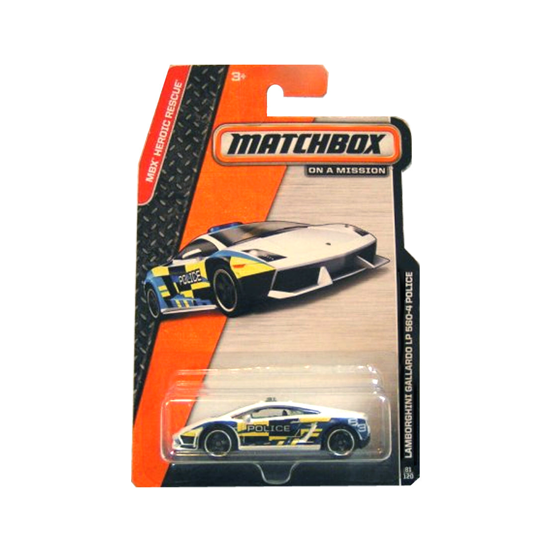 Matchbox 2017 MBX Heroic Rescue: Lamborghini Gallardo LP 560-4 Police - 81/120
