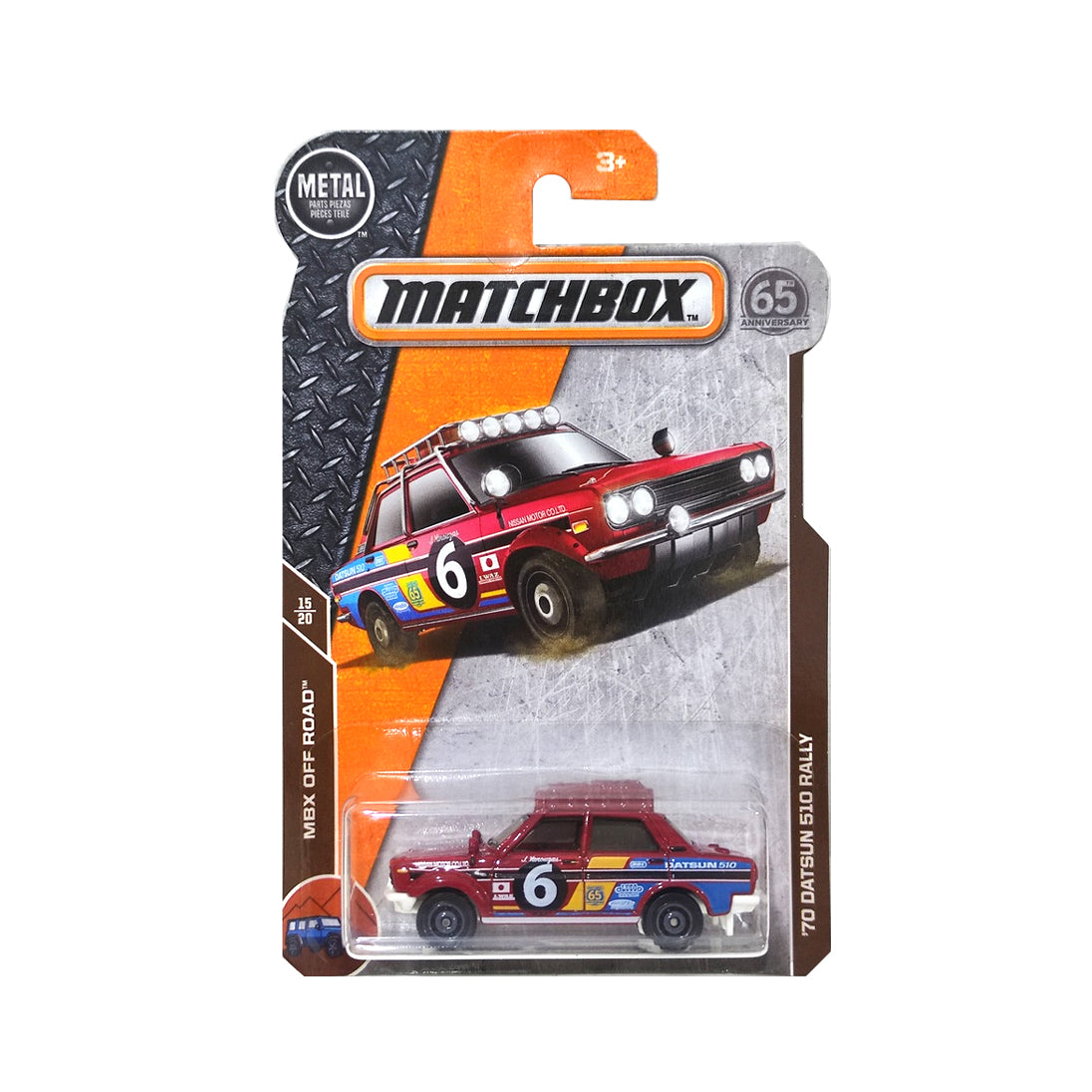 Matchbox 2017 MBX 0ff Road: 70 Datsun 510 Rally - 108/125