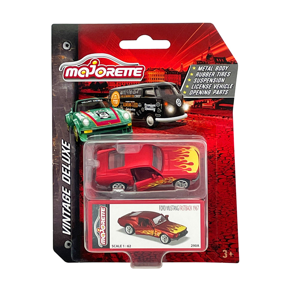 Majorette 1:64 Scale: Vintage Deluxe Series - 1967 Ford Mustang Fastback