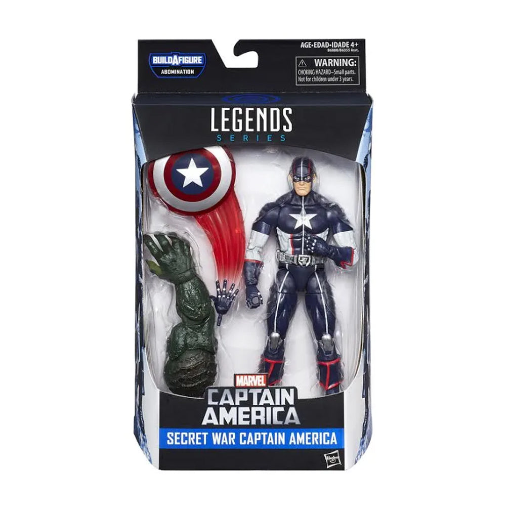 Marvel Legends Civil War Wave: Secret War Captain America (Abomination BAF)