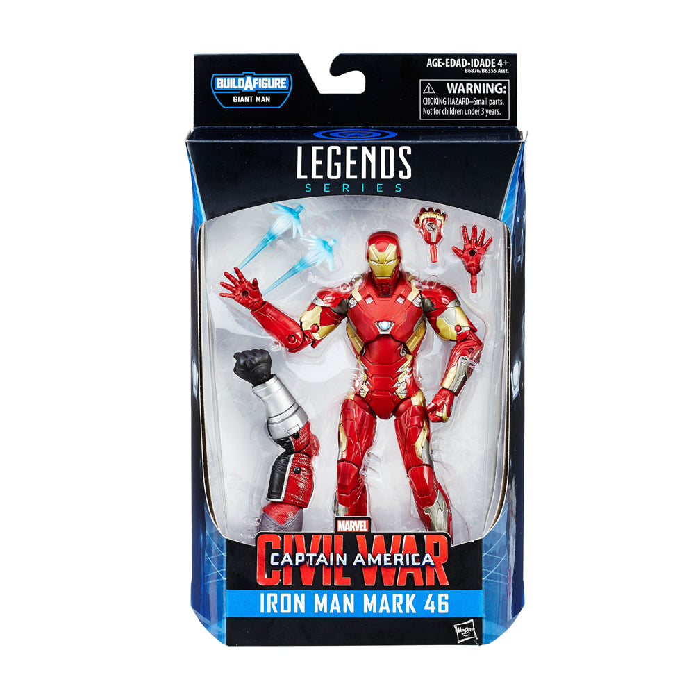 Marvel Legends Civil War Wave: Iron Man Mark 46 (Giant Man BAF)