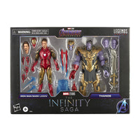 Load image into Gallery viewer, Marvel Legends Series The Infinity Saga: Iron Man Mark 85 Vs Thanos Action Figure 2-Pack
