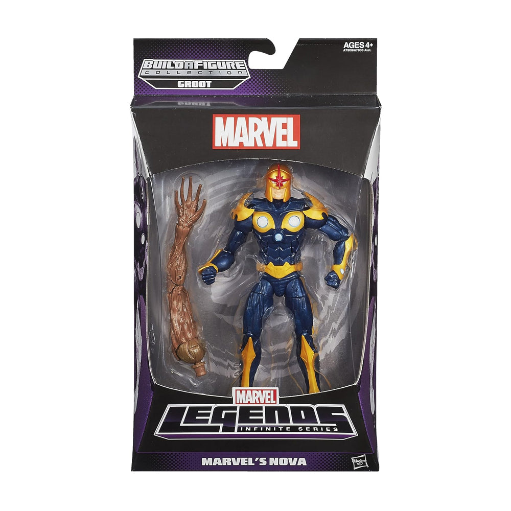 Marvel Legends Infinite Series Guardians of the Galaxy: Marvel's Nova Action Figure (Groot BAF)