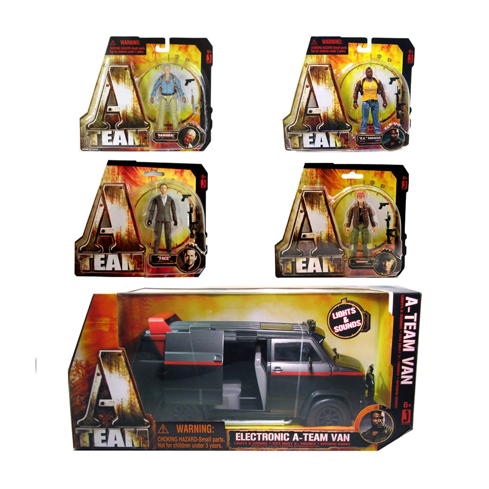 The A Team Movie: Electonic GMC Panel Van & Set of 4 Action Figures