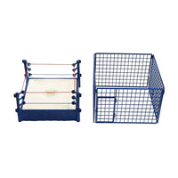 Load image into Gallery viewer, WWE Elite: Classic Steel Cage With Ultimate Warrior and Rick Rude Figures
