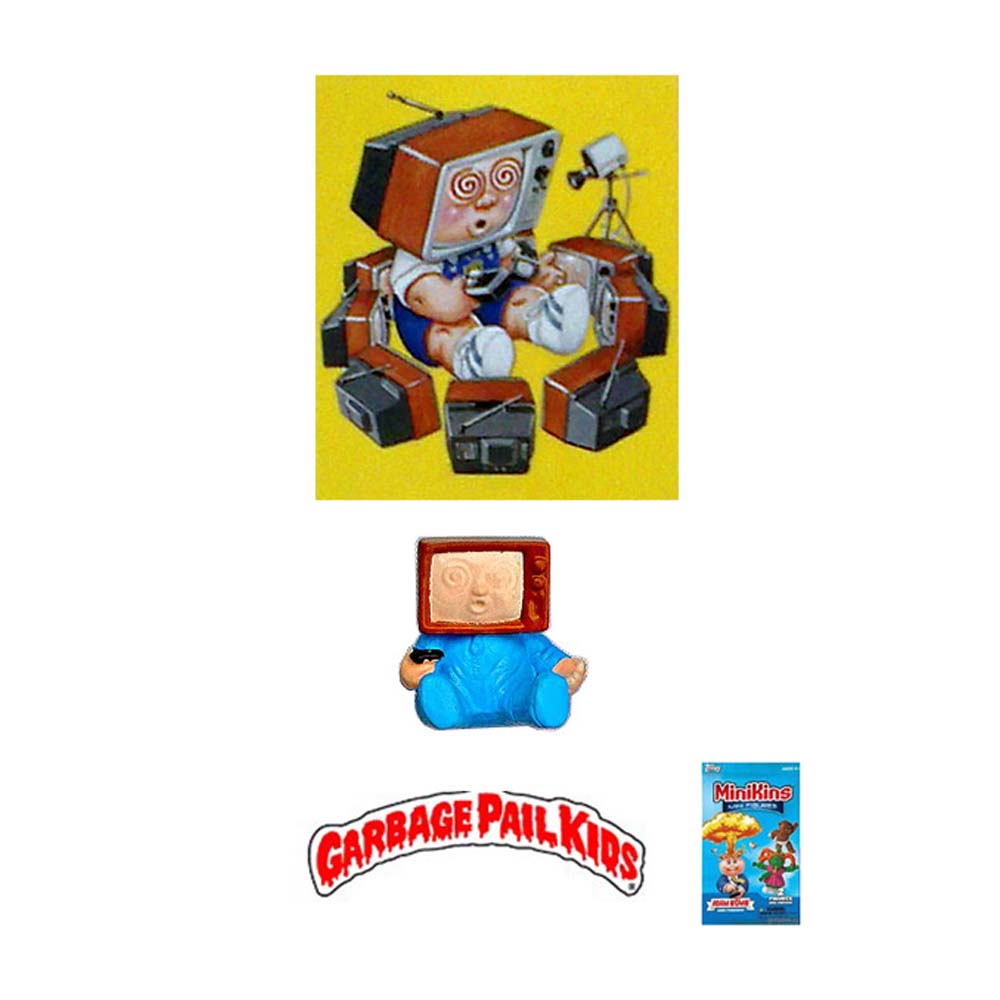 Garbage Pail Kids Minikins - TV Stevie (Colour Version)