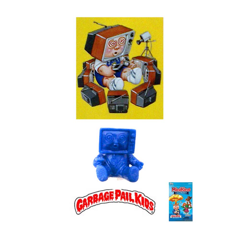 Garbage Pail Kids Minikins - TV Stevie (Rare Blue Version)