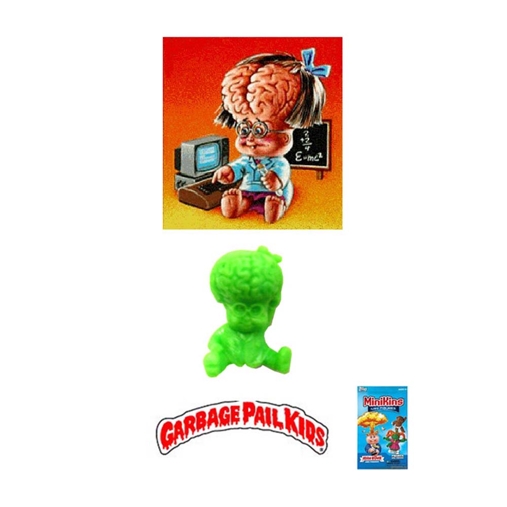 Garbage Pail Kids Minikins - Brainy Jaine (Rare Green Version)