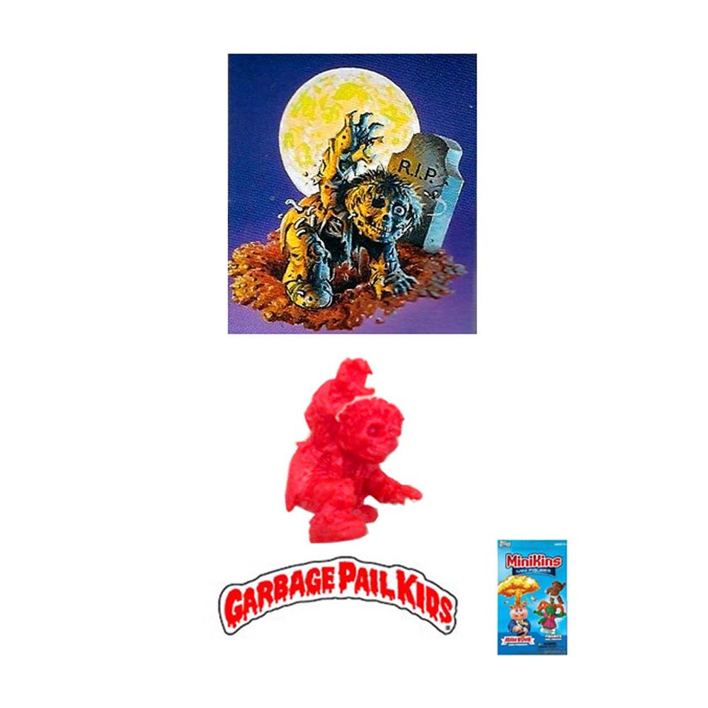 Garbage Pail Kids Minikins - Dead Ted (Rare Red Version)