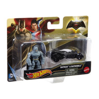 Load image into Gallery viewer, Hot Wheels Batman v Superman: Dawn of Justice - Armored Batman Mini Figure &amp; Batmobile
