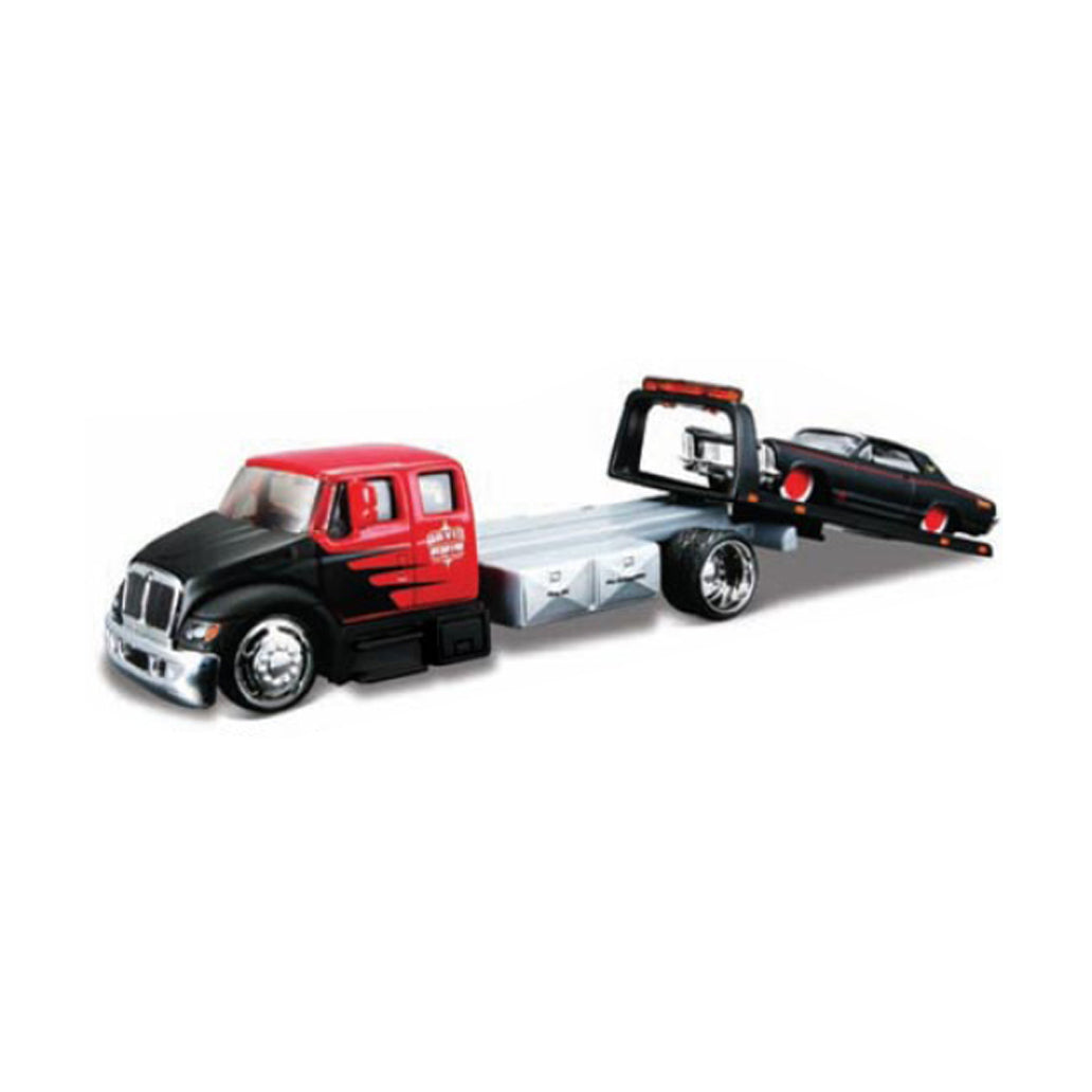 Maisto 1:64 Scale: Elite Transport - International Durastar Flatbed & 1965 Buick Riviera