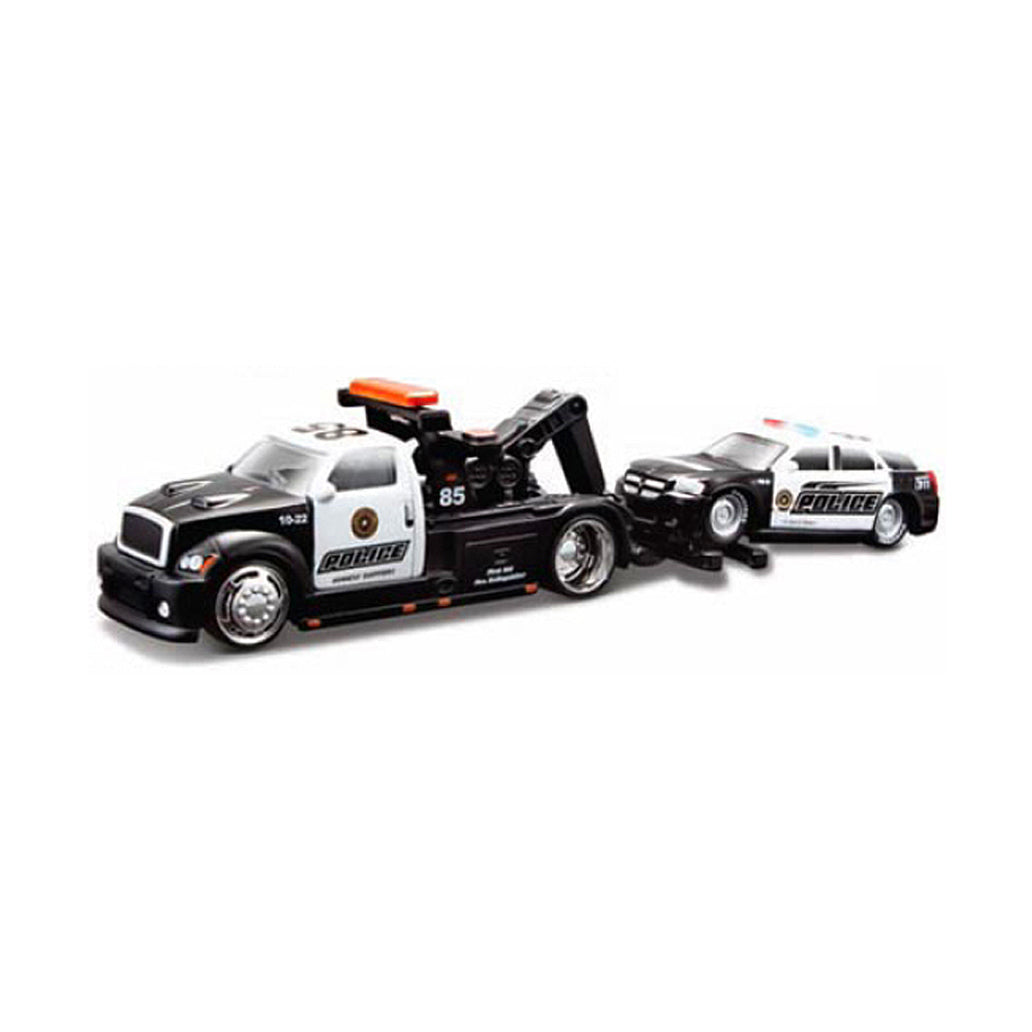 Maisto 1:64 Scale: Elite Transport - Maisto Wrecker & 2006 Dodge Magnum RT