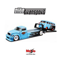 Load image into Gallery viewer, Maisto 1:64 Scale: Elite Transport - Maisto Flatbed &amp; Volkswagen Samba Van
