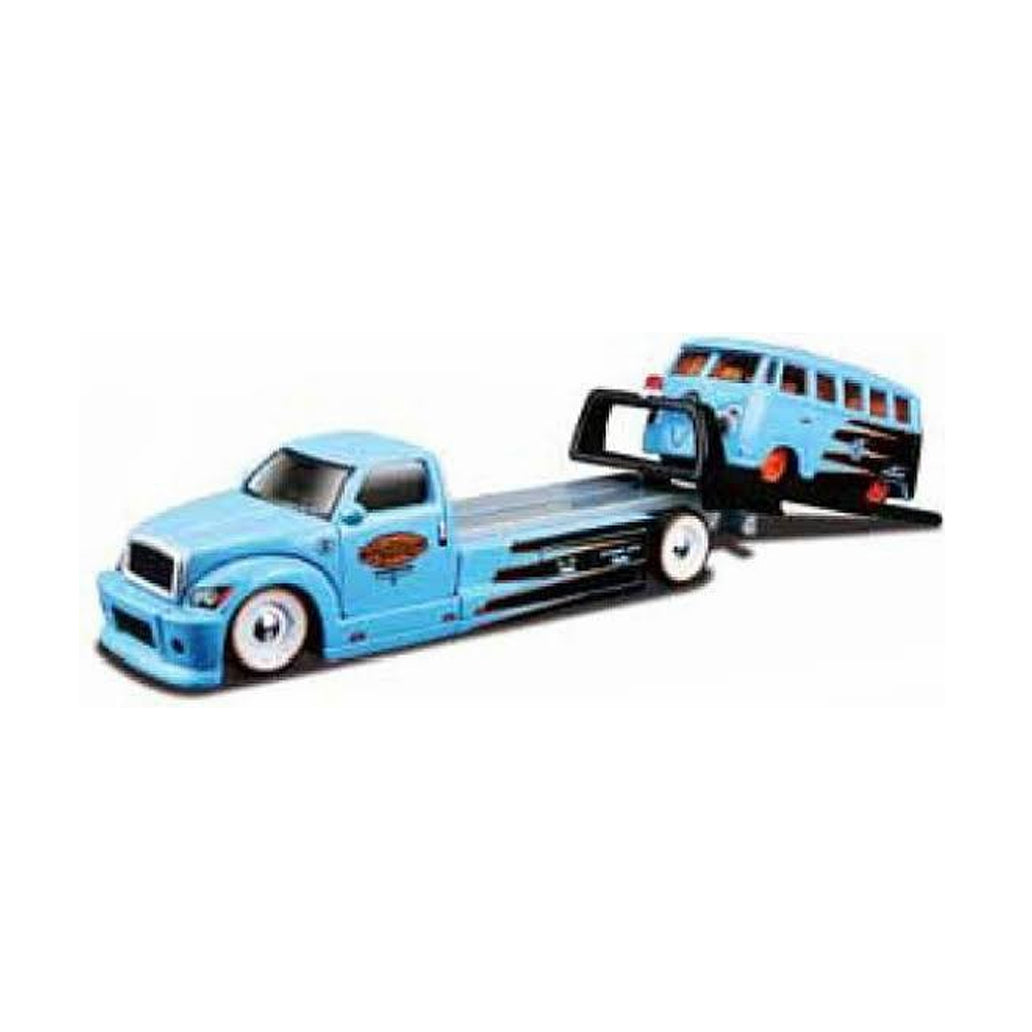 Maisto 1:64 Scale: Elite Transport - Maisto Flatbed & Volkswagen Samba Van