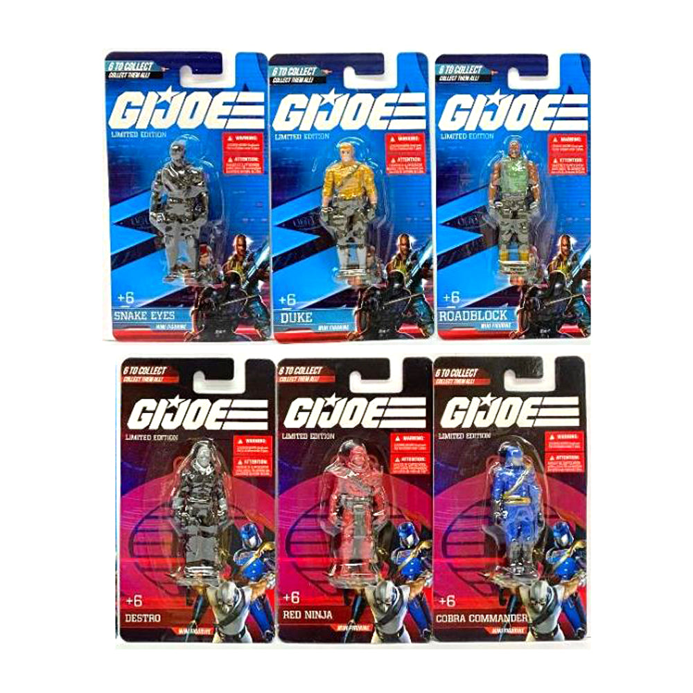 GI Joe 2.5 Inch Set of 6 Vinyl Figures