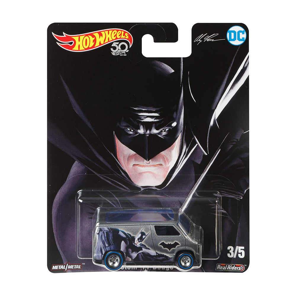 Hot Wheels Premium Alex Ross Justice League Batman Custom '77 Dodge Van