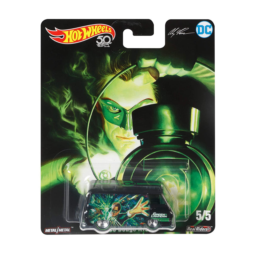 Hot Wheels Premium Alex Ross Justice League Green Lantern '66 Dodge A100