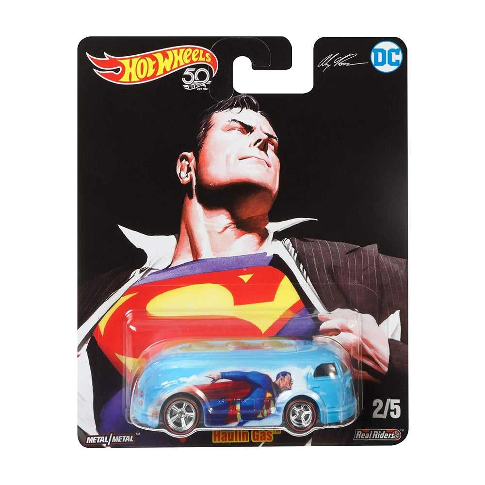 Hot Wheels Premium Alex Ross Justice League Superman Haulin Gas