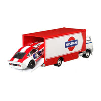 Load image into Gallery viewer, Hot Wheels Car Culture Team Transport - Nissan Fairlady Z &amp; Sakura Sprint
