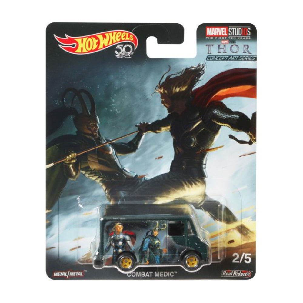 Hot Wheels Premium Marvel Concept Art Series Combat Medic