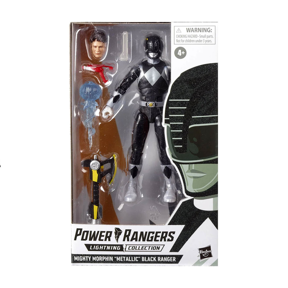 Power Rangers Lightning Collection Mighty Morphin Metallic Black Ranger