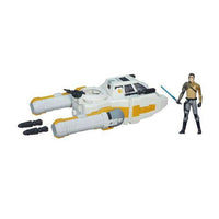 Load image into Gallery viewer, Star Wars Rebels Y-Wing Scout Bomber with Kanan Jarrus 3.75 Inch Action Figure

