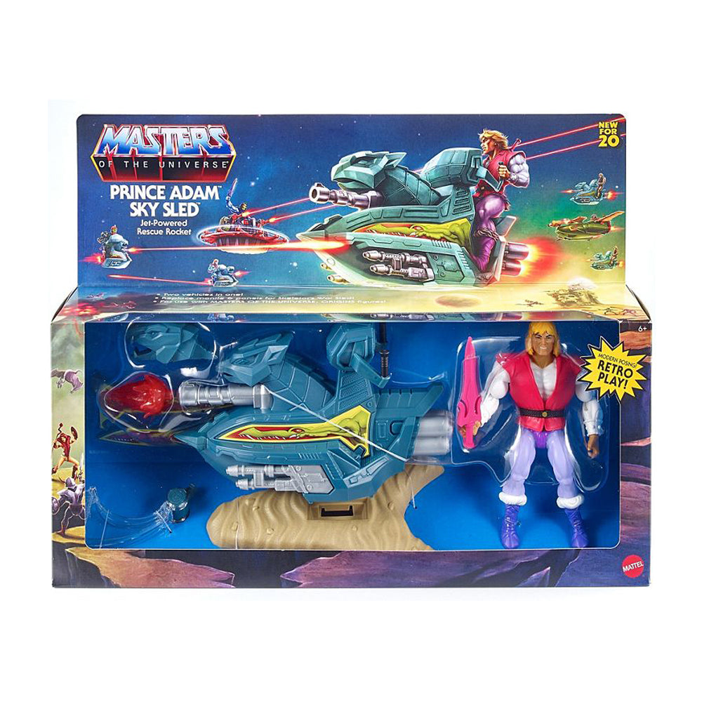 Masters of the Universe Origins Prince Adam and Sky Sled