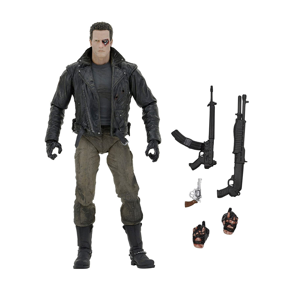 NECA Ultimate Terminator Police Station Assault T-800 Action Figure